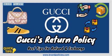 gucci exchange policy in store.